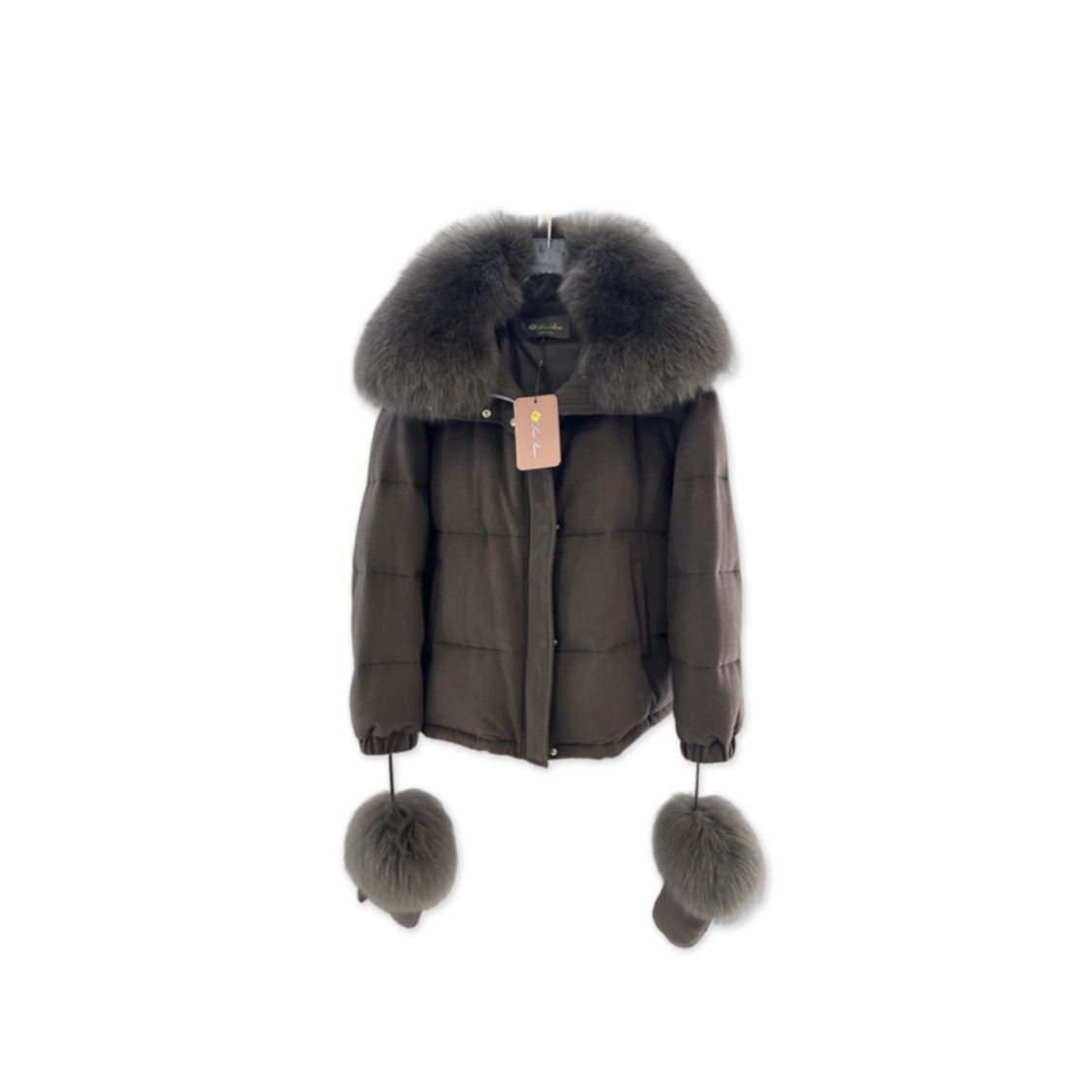 L0r0 P1ana down jacket with fur collar